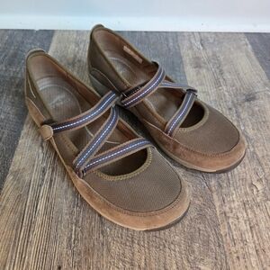 Dansko Hazel Mary Jane Sneaker Size 8.5 EUR 39 Tan Brown Comfort Shoes